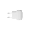Cargador de pared plano EU d bramante re-charge Pro — 2× USB-C 25W, interior, blanco