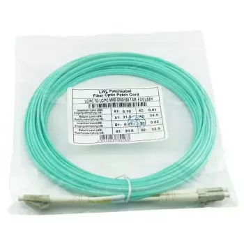 BlueOptics 050502K512000003M-BO Cable de conexión de fibra óptica dúplex (compatible con Corning), LC-UPC/LC-UPC, multimodo OM3 50/125 µm, 3 m