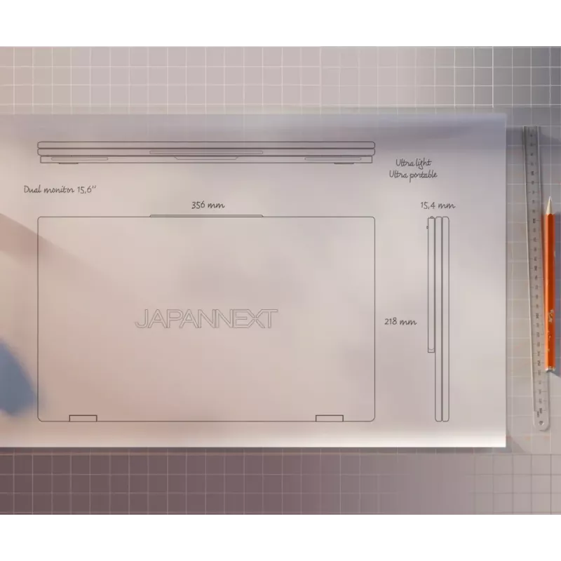 Monitor JAPANNEXT JN-DMD-IPS156F 39,6 cm (15,6