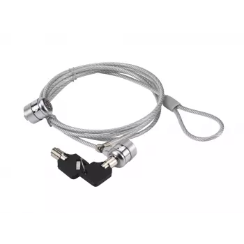 Candado para portátil Conceptronic CNBSLOCK15T 1,5 m plata 2 llaves