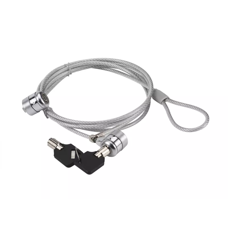 Candado para portátil Conceptronic CNBSLOCK15T 1,5 m plata 2 llaves