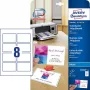 Avery Zweckform Quick&Clean C32028-10 Tarjetas de visita fotográficas brillantes, blanco, 220 g/m2, 10 hojas