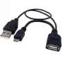 Cable USB 2.0 OTG Techly A H Micro USB M con USB 30cm negro ICOC MUSB-MC2