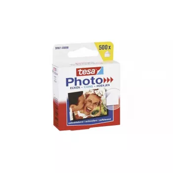 Esquineros para fotos TESA 56621 500 uds. blanco