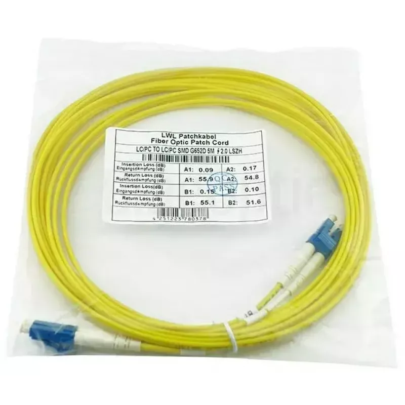 Cable de fibra óptica BlueOptics SFP3131BU1.5MK LC G.657.A1 1,5 m amarillo