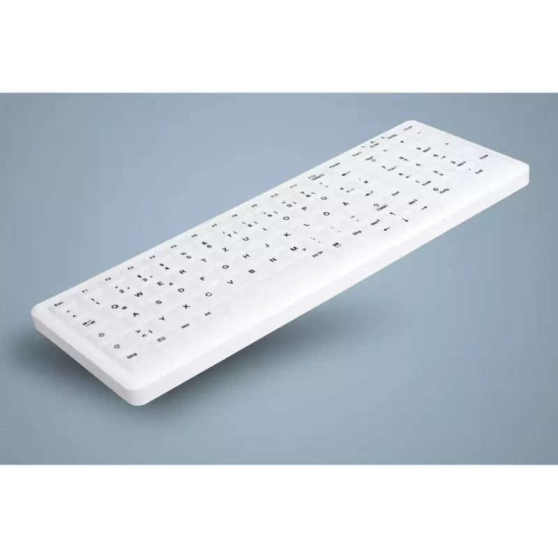 Active Key AK-C7000F-UVS-W/CH teclado médico USB blanco tamaño completo con cable membrana LED