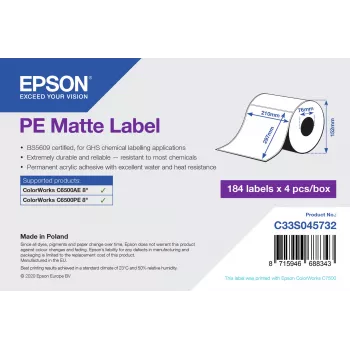 Epson C33S045732 Etiqueta para impresora Etiqueta autoadhesiva para impresora