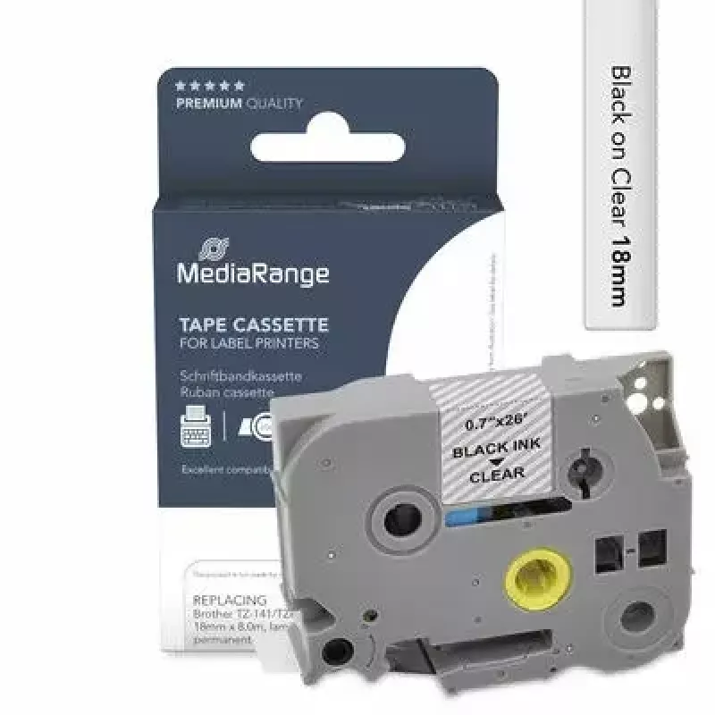 Cinta de etiquetar MediaRange MRBTZ141 Compatibilidad Brother TZ-141