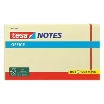 Bloc de notas adhesivas TESA 57655 rectangular amarillo