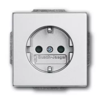 Toma de corriente Busch-Jaeger 2011-0-3798 CEE 7/3 2P+E 16 A 250 V plata, 63×41 mm