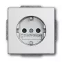 Toma de corriente Busch-Jaeger 2011-0-3798 CEE 7/3 2P+E 16 A 250 V plata, 63×41 mm