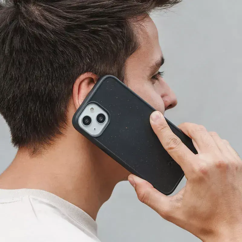 Woodcessories Bio Case Funda para móvil Carcasa Negra iPhone 14 Plus 17 cm