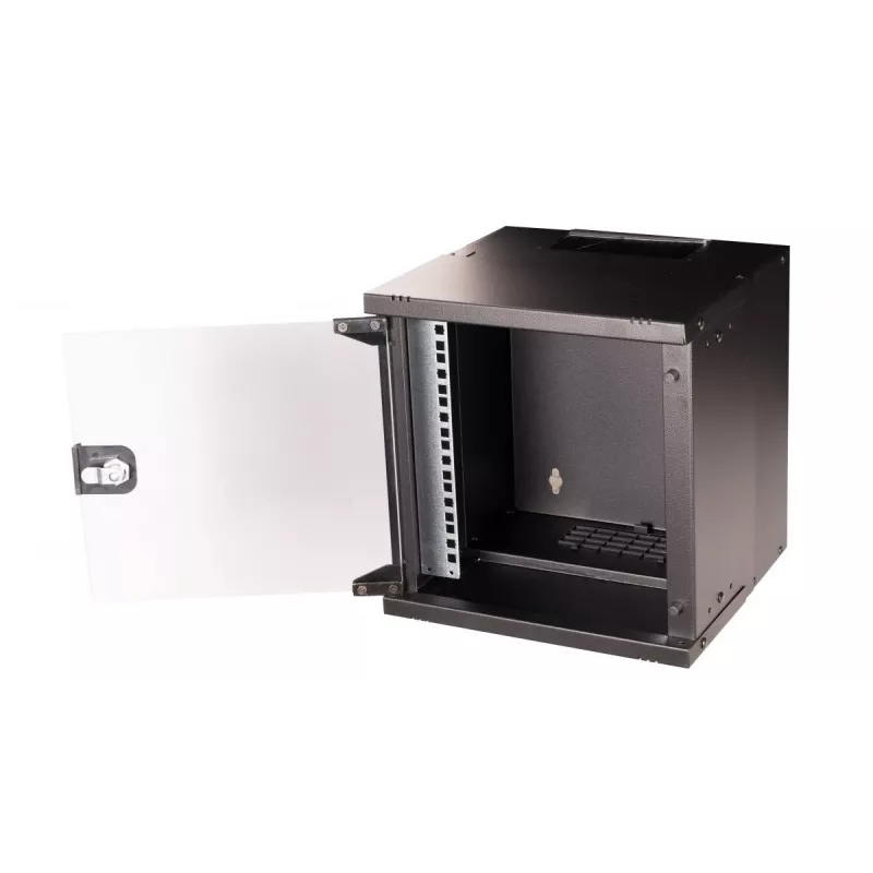 Armario de pared EQUIP EWM-06-3030-B 6U, 312 mm de ancho, 300–330 mm de profundidad, negro