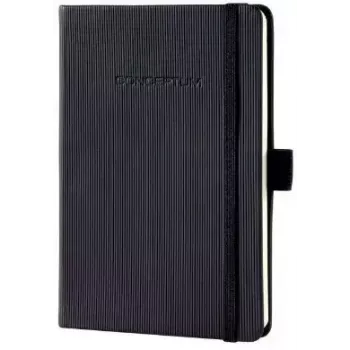 Cuaderno Sigel CO132 A6 194 hojas negro