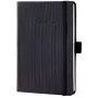 Cuaderno Sigel CO132 A6 194 hojas negro