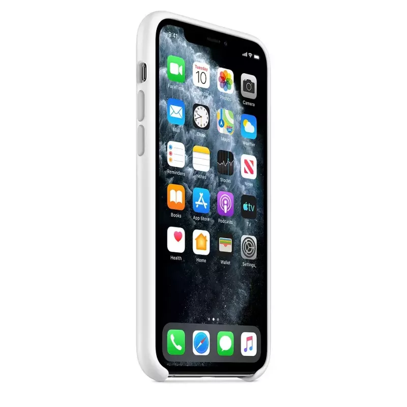 Funda de silicona Apple iPhone 11 Pro Blanca