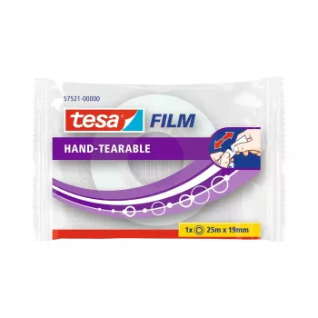 Cinta adhesiva TESA 57521-00000-01 transparente polipropileno 25 m 19 mm