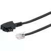 Cable Schwaiger 6,0 m RJ-12 - TAE-F 6 m negro
