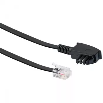 Cable Schwaiger 6,0 m RJ-12 - TAE-F 6 m negro