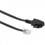 Cable Schwaiger 6,0 m RJ-12 - TAE-F 6 m negro