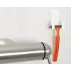 Soporte de afeitadora Tesa Powerstrips Waterproof Wave, soporte autoadhesivo para baño, diseño impermeable, blanco