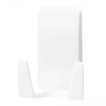 Soporte de afeitadora Tesa Powerstrips Waterproof Wave, soporte autoadhesivo para baño, diseño impermeable, blanco