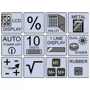 Calculadora básica Olympia LCD 1110 formato de bolsillo Plata
