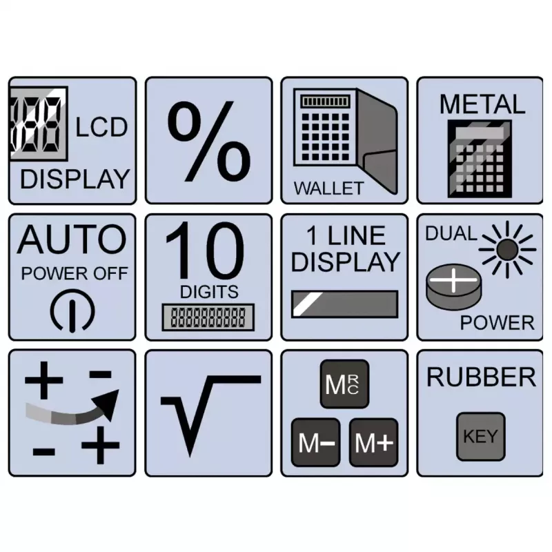 Calculadora básica Olympia LCD 1110 formato de bolsillo Plata