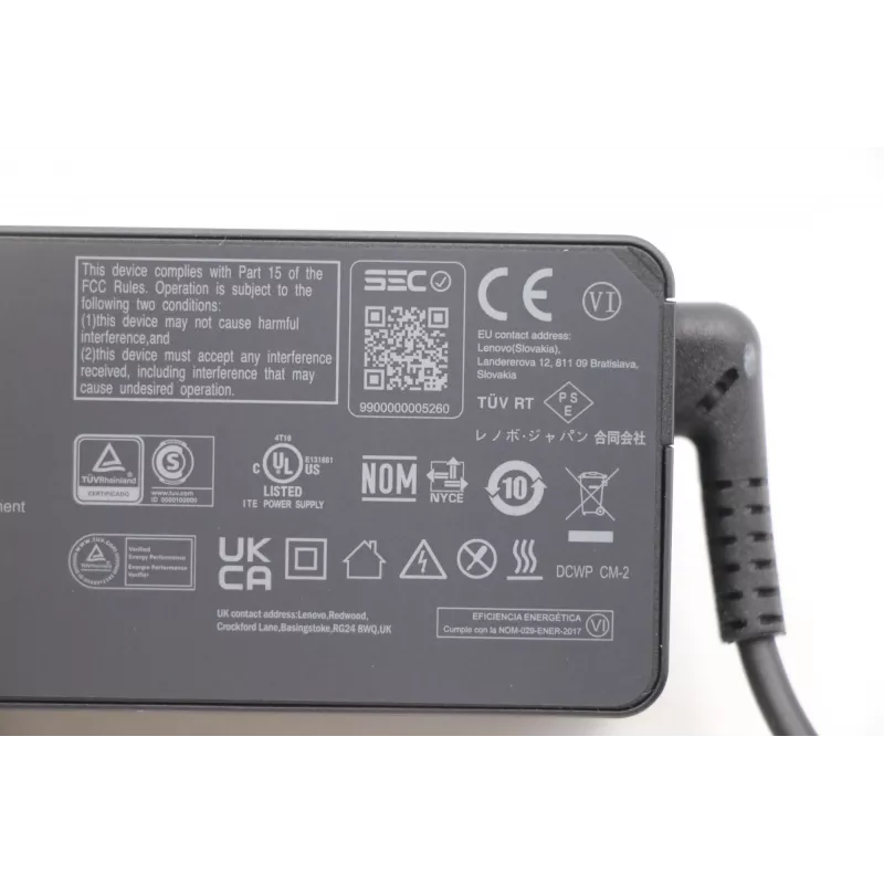 Fuente de alimentación Lenovo 5A10W86251 para interiores 65 W negra