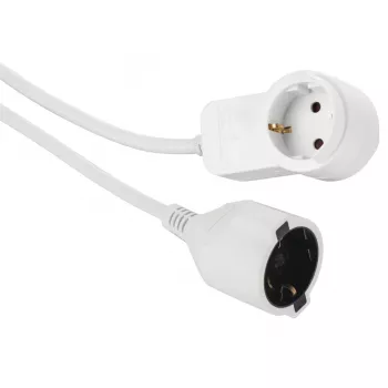 Alargador de corriente Hama Powerplug 3 m 2 tomas de corriente AC para interiores blanco