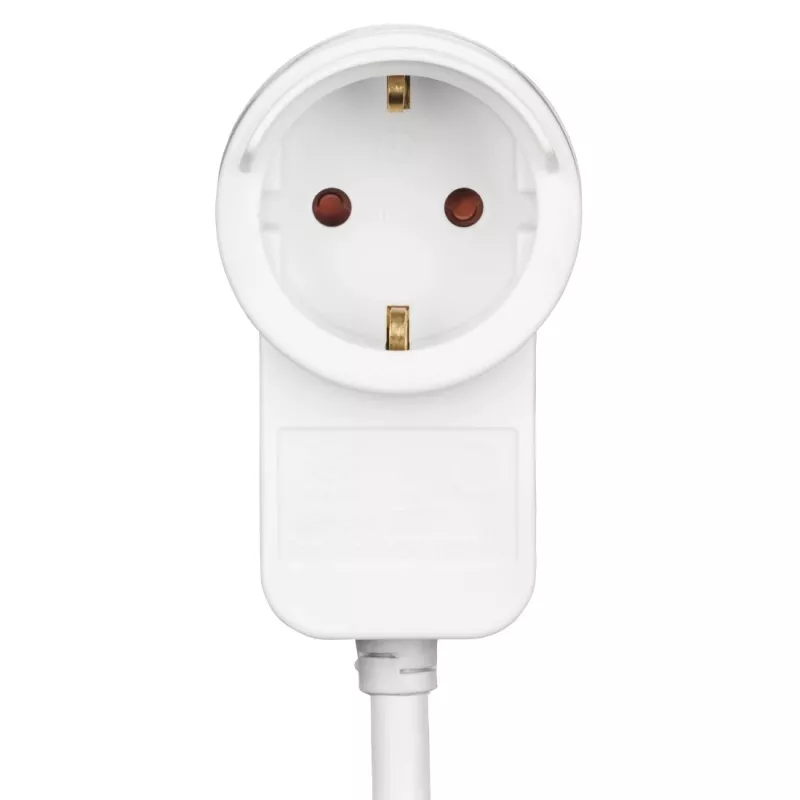 Alargador de corriente Hama Powerplug 3 m 2 tomas de corriente AC para interiores blanco