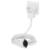 Alargador de corriente Hama Powerplug 3 m 2 tomas de corriente AC para interiores blanco