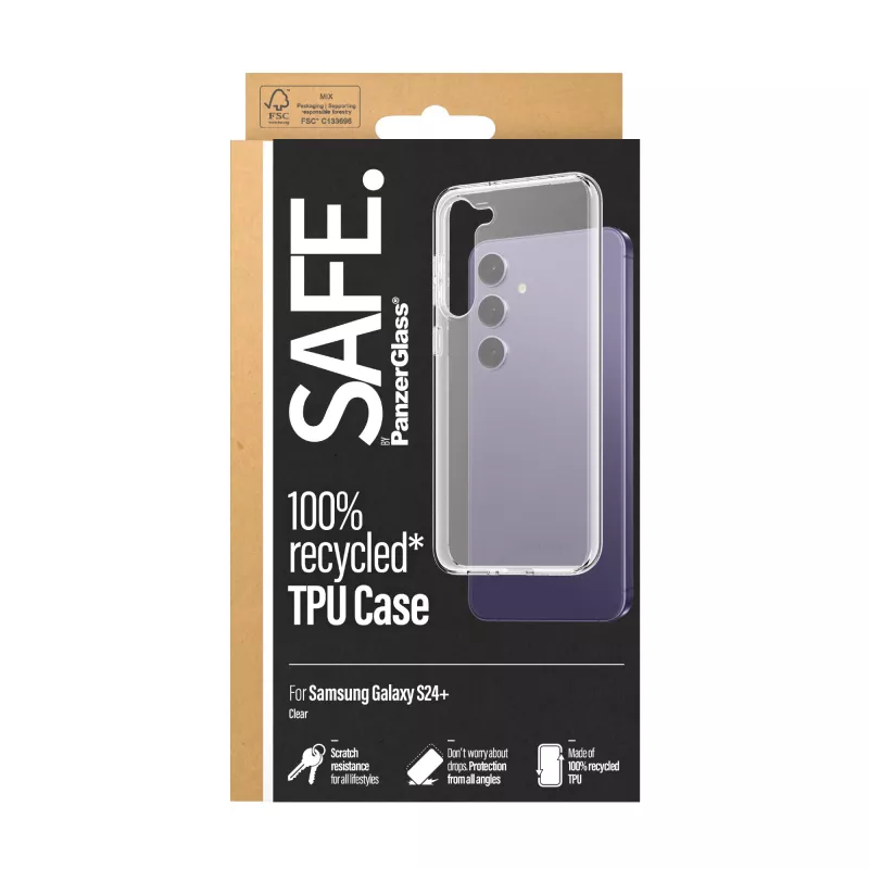 PanzerGlass SAFE. by ® Funda TPU Samsung Galaxy S24+ | Transparente
