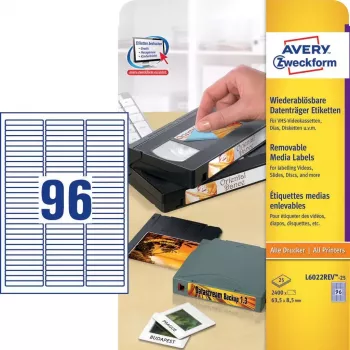 Etiquetas autoadhesivas Avery L6022REV-25
