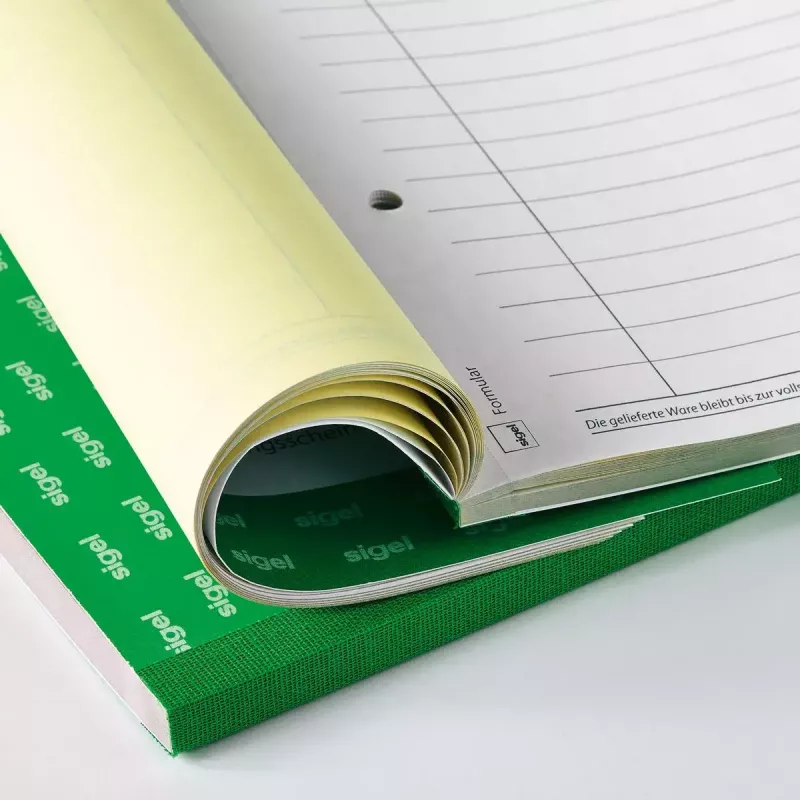 Formulario comercial Sigel SD001 verde A5 80 hojas