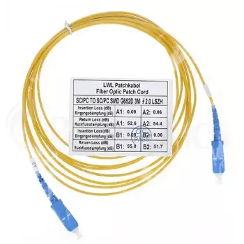 Cable de fibra óptica BlueOptics SFP2222BU20MK SC G.657.A1 20 m azul