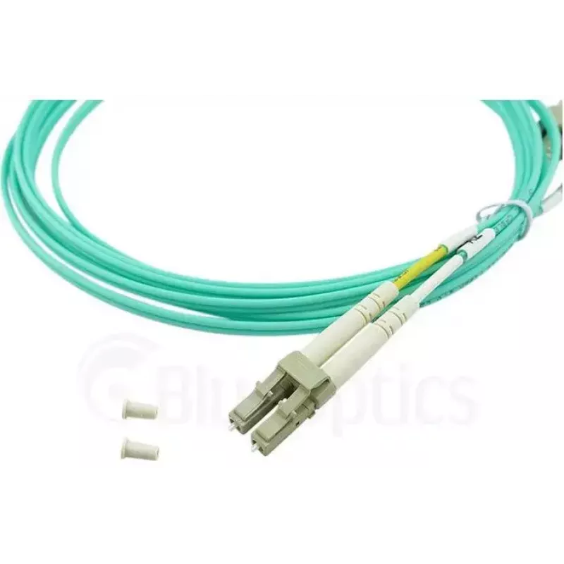 BlueOptics 050502T512000001M-BO Cable de conexión de fibra óptica dúplex (compatible con Corning), LC-UPC/LC-UPC, multimodo OM3 50/125 µm, 1 m