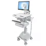 Carro multimedia Ergotron StyleView aluminio gris blanco