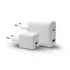 Cargador de interior USB-C 30W + USB-A 18W de d bramante – modelo CH18EUWH7082, blanco, AC 110–240V
