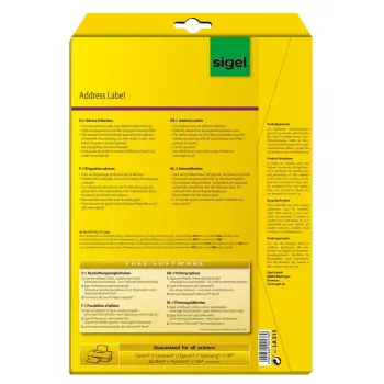 Etiqueta de direcciones Sigel LA315