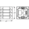 Busch-Jaeger 6127/01-84 Sensor de pulsador KNX, 4 canales, blanco estudio