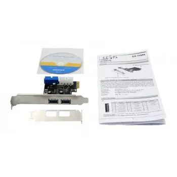 EXSYS EX-11049 adaptador PCIe USB 3.2 Gen 1 interno negro plata