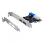 EXSYS EX-11049 adaptador PCIe USB 3.2 Gen 1 interno negro plata