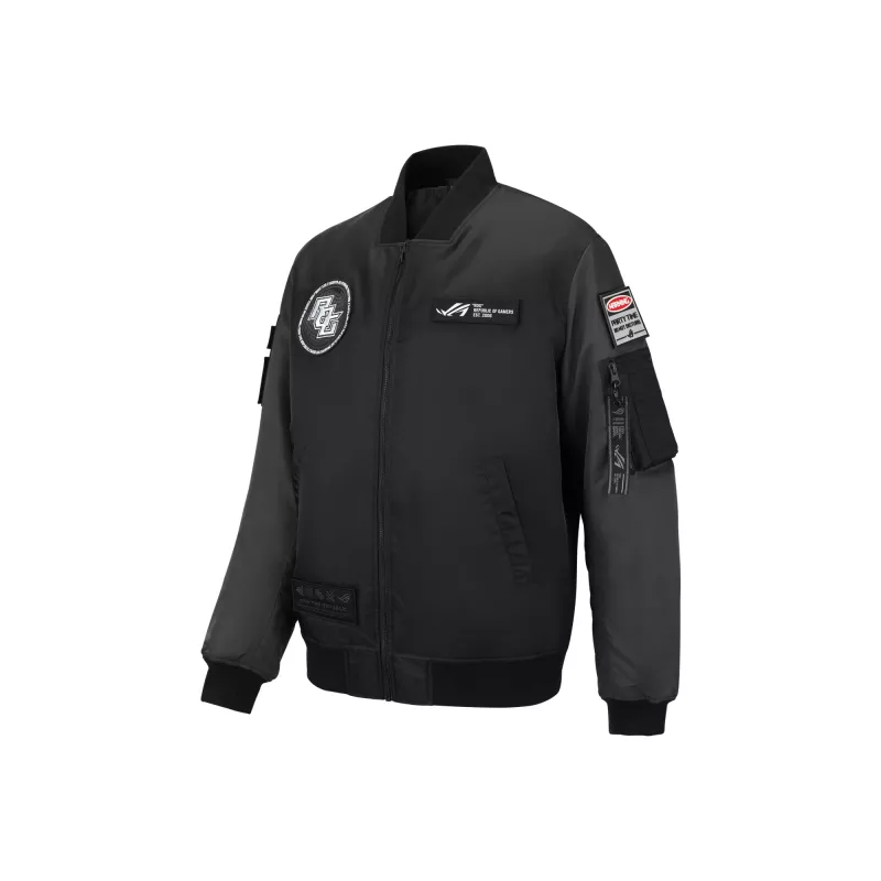 Chaqueta bomber ASUS ROG Cosmic Bomber hombre corte regular manga larga