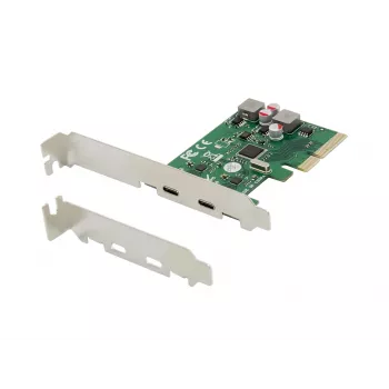 Tarjeta PCIe Conceptronic EMRICK 2 puertos USB 3.2 Gen 2 Type-C, con alimentación propia