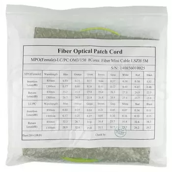 Cable de fibra óptica InfiniBand BlueOptics CBL-MPO12-4LC-SMF-7M-BO 7,5 m MPO 4x LC