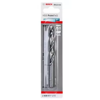 Broca helicoidal Bosch HSS PointTeQ 8,5 mm