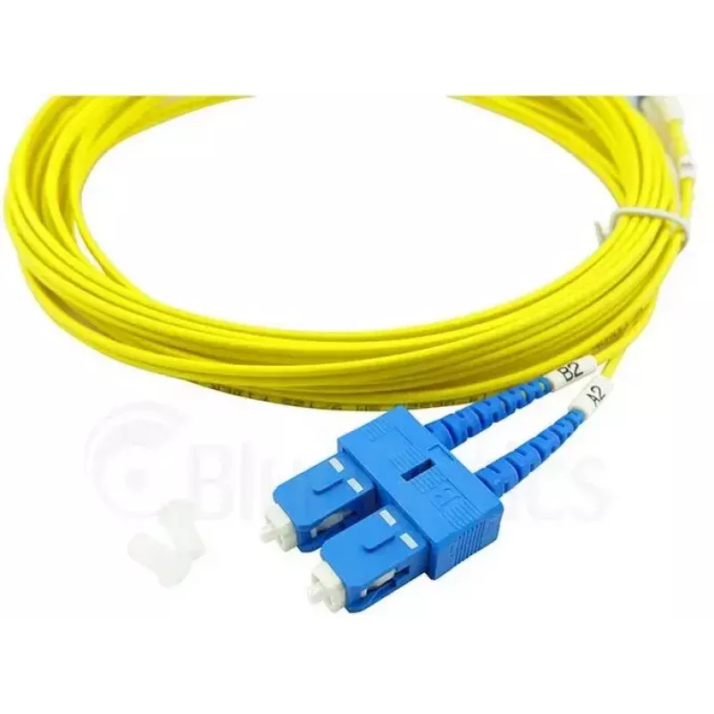 BlueOptics 047202G512000002M-BO Cable de conexión de fibra óptica dúplex (compatible con Corning), LC-UPC/SC-UPC, monomodo G.657.A1 9/125 µm, 2 m