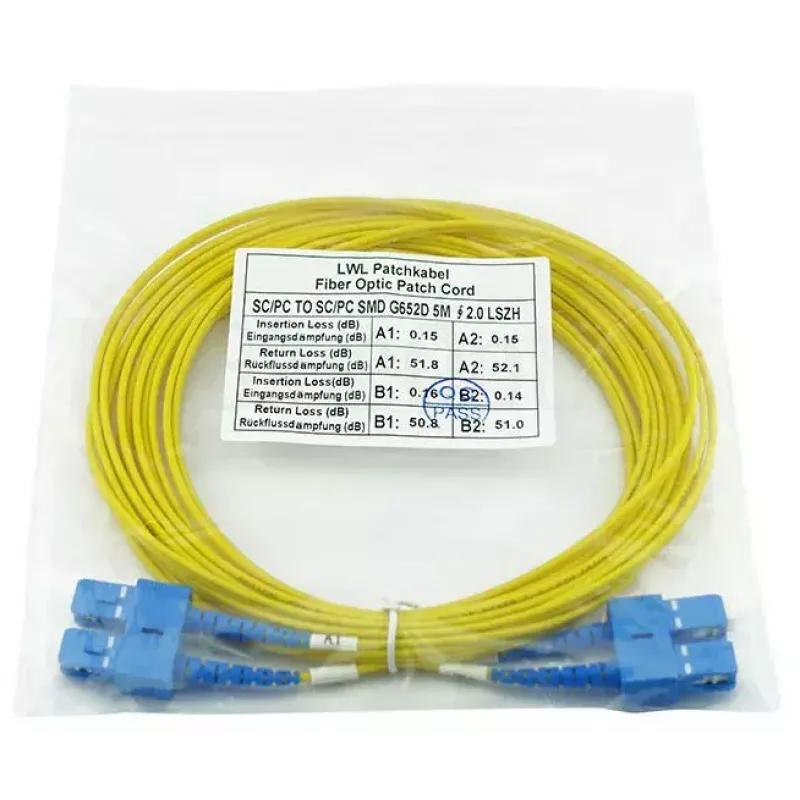 Cable de fibra óptica BlueOptics CAB-SMF-SC-SC-15 15 m G.657.A1 SC SC