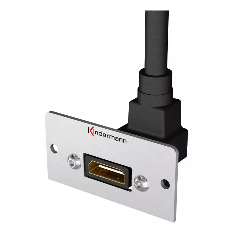 Kindermann Konnect 50 alu toma HDMI, placa frontal modular de encaje